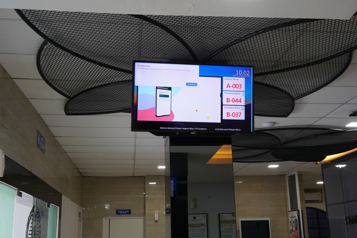 TV DISPLAY NOMOR ANTRAN